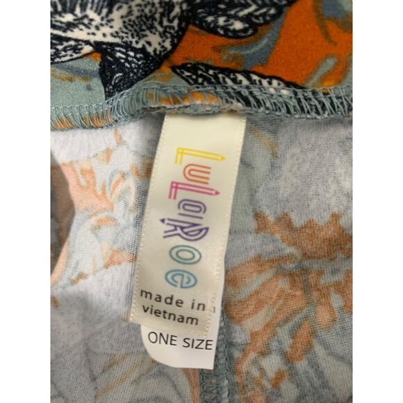 One Size LulaRoe Womens Leggings 3 Pair Assorted Hummingbird Butterfly - Picture 5 of 7